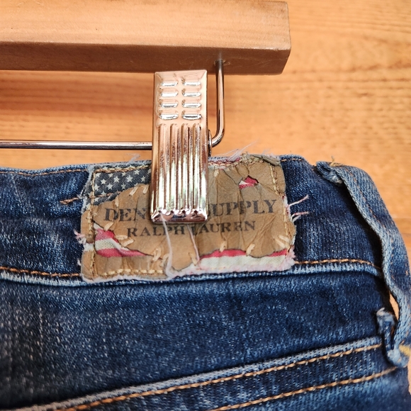 Denim & Supply Ralph Lauren 💜 Straight Leg Jeans Stone Wash Stretch Sz 32 X 31" - Picture 9 of 11